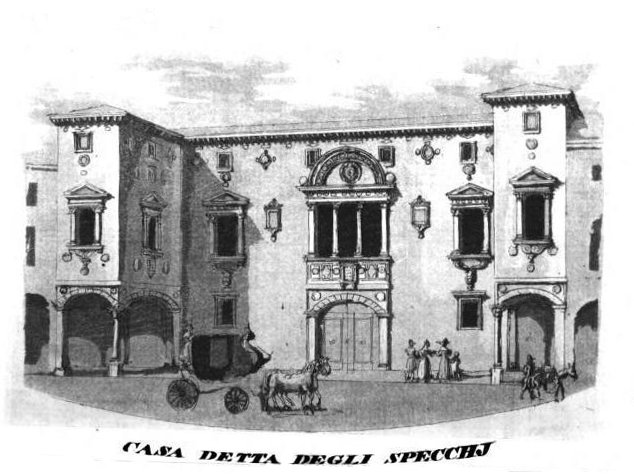 Casa degli Specchi: incisione