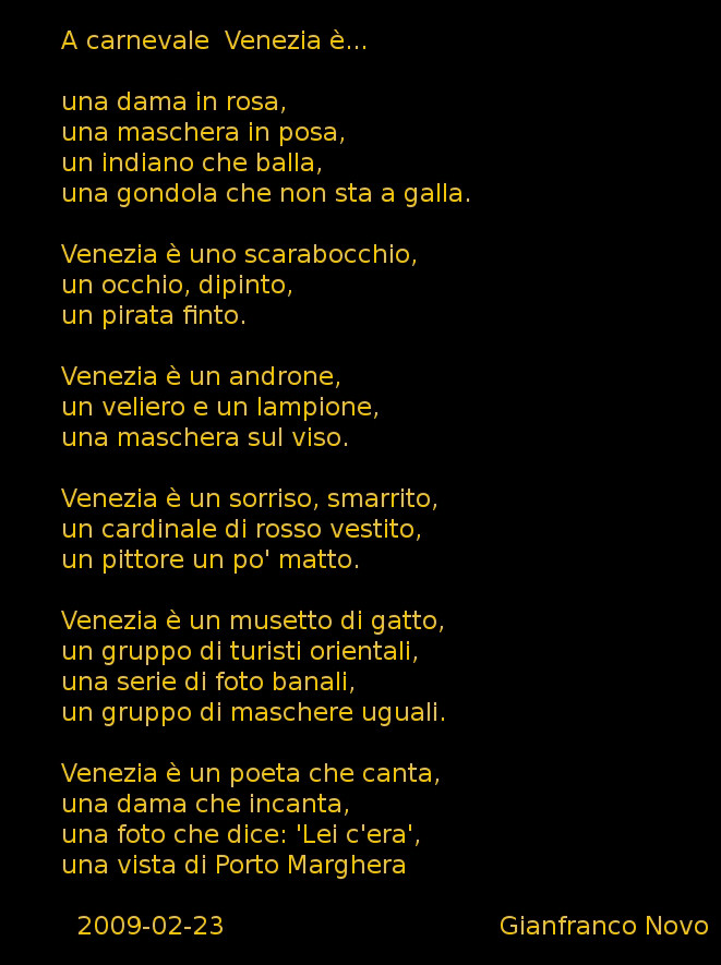 <i>...un saluto di Gianfranco Novo</i>