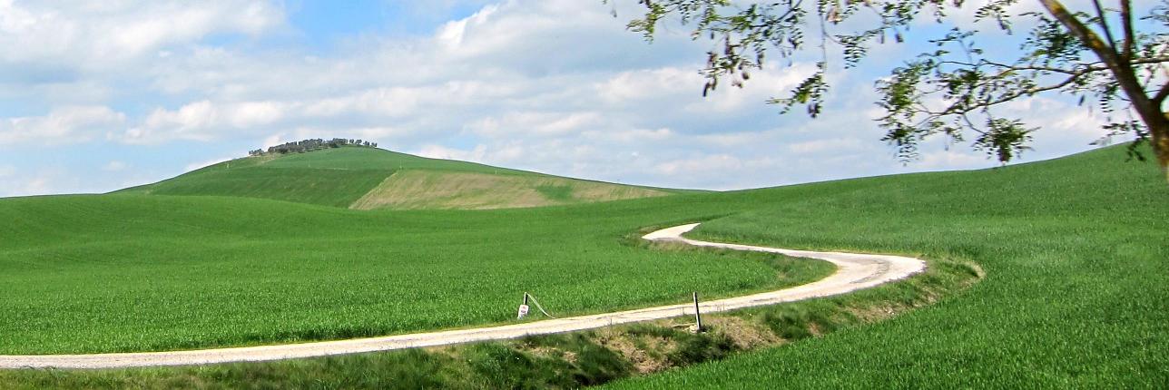 La val d'Orcia La val d'Orcia